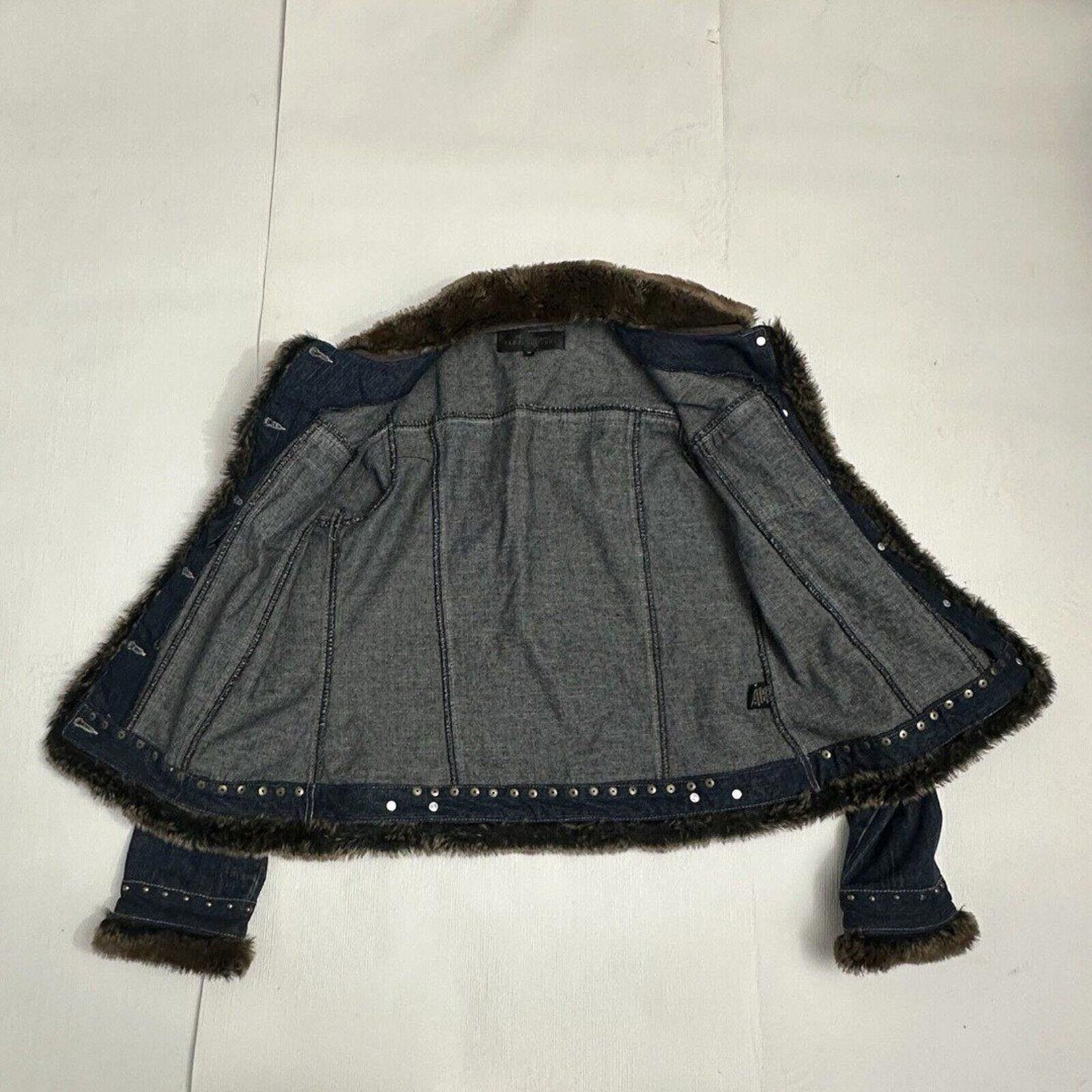 Young Fabulous & Broke Fabulous Furs Denim Blue Jean Jacket Medium Button Coat Size M / US 6-8 / IT 42-44 - 6 Thumbnail