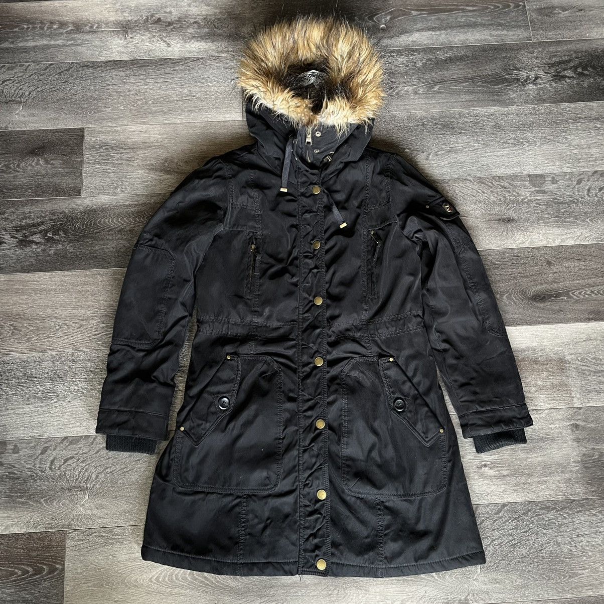 1 Madison × Vintage Vintage 1 Madison Expedition Coat Faux Fur Hood Jacket Parka Size S / US 4 / IT 40 - 1 Thumbnail