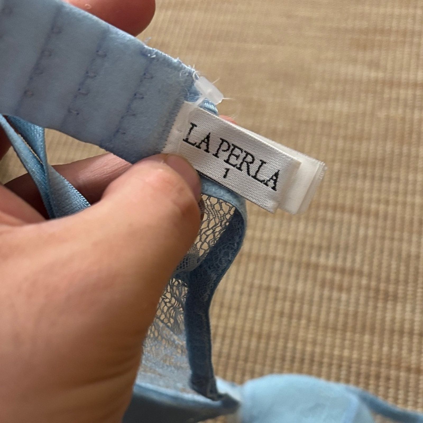 La Perla La Perla Sky Blue Lace Bra Size XS Size ONE SIZE - 2 Thumbnail
