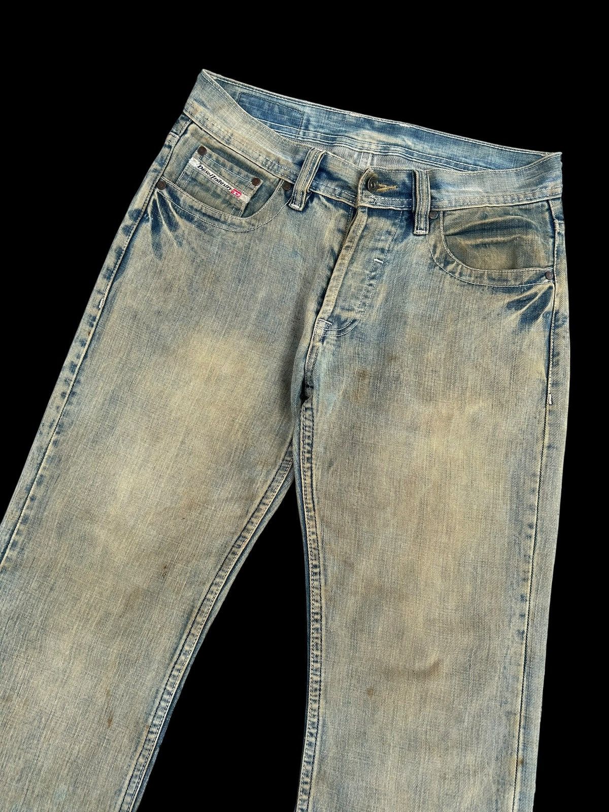 Kapital Vintage Diesel Big Logo Distressed Dirty Denim jeans Size US 32 / EU 48 - 9 Thumbnail