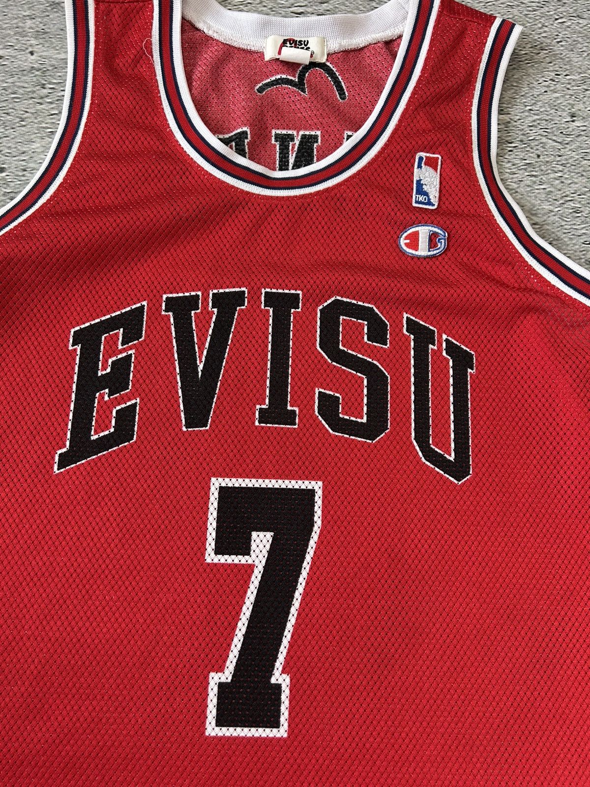 Evisu Evisu Jersey basketball 7 vintage red Chicago Bulls Size US M / EU 48-50 / 2 - 3 Thumbnail