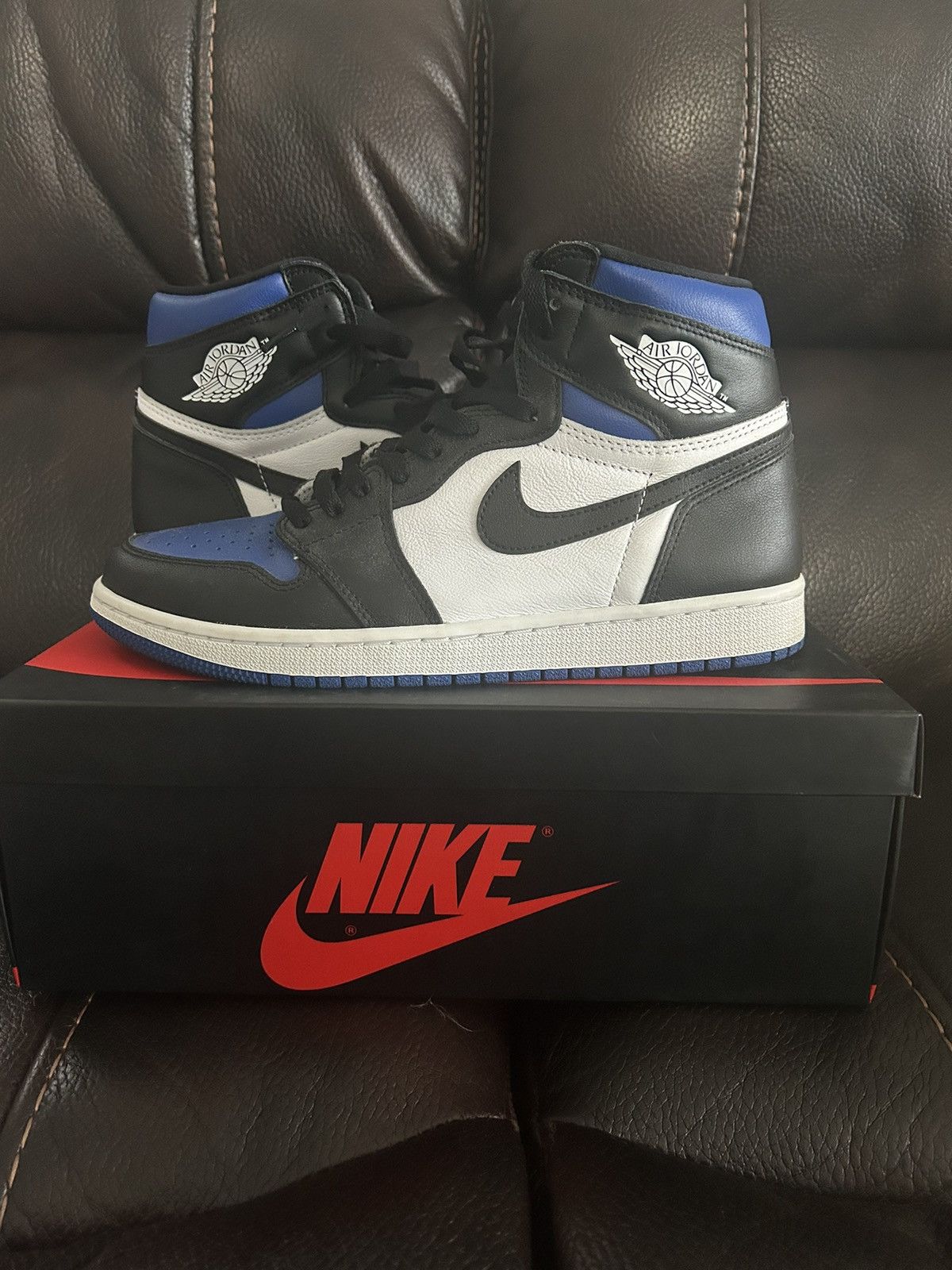 Jordan Brand × Nike Air Jordan Retro High OG ‘Royal Toe’ Size US 9.5 / EU 42-43 - 1 Thumbnail