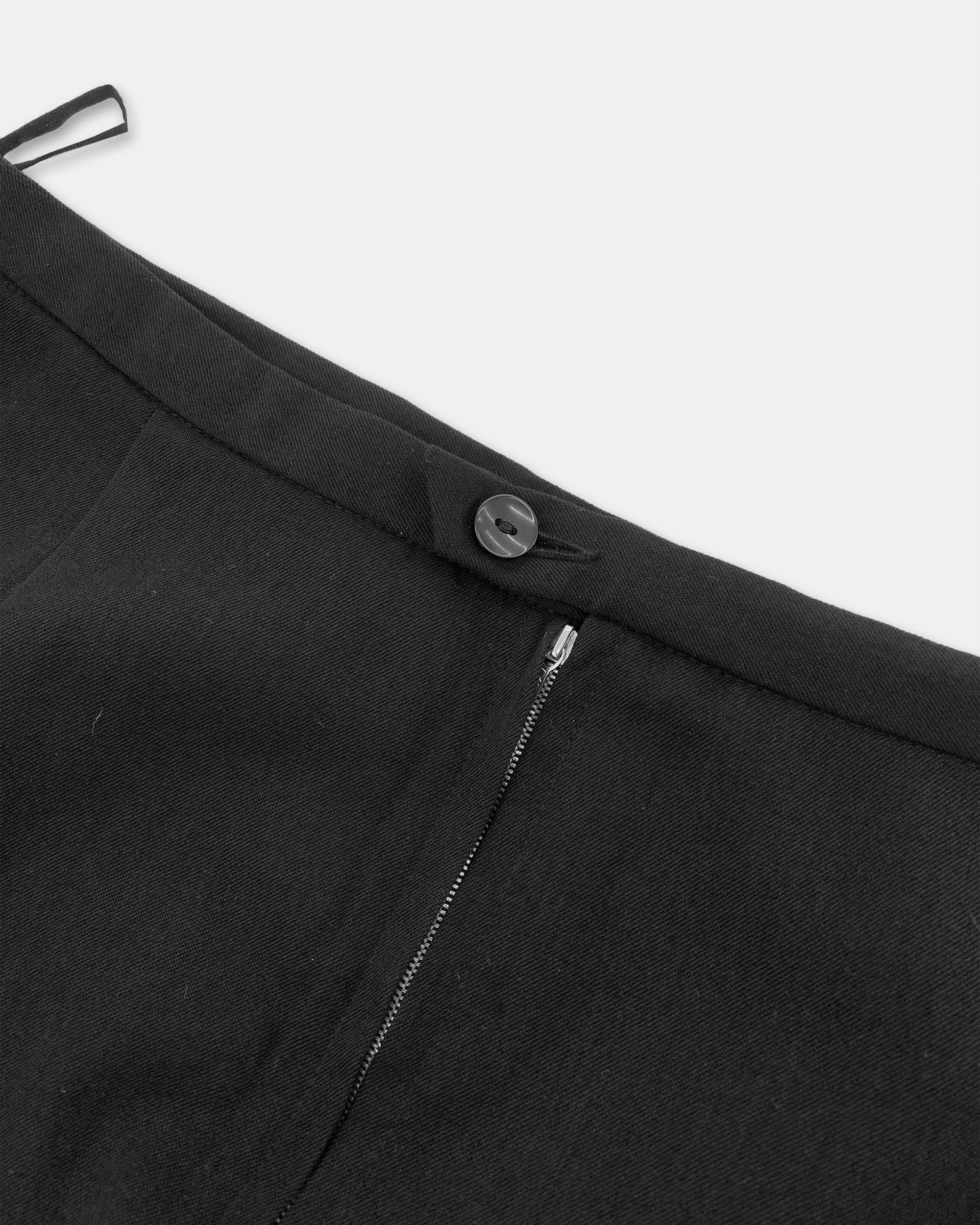 Vintage Trevira 1970s Pleated Slit Wool Skirt Size 31" - 5 Thumbnail