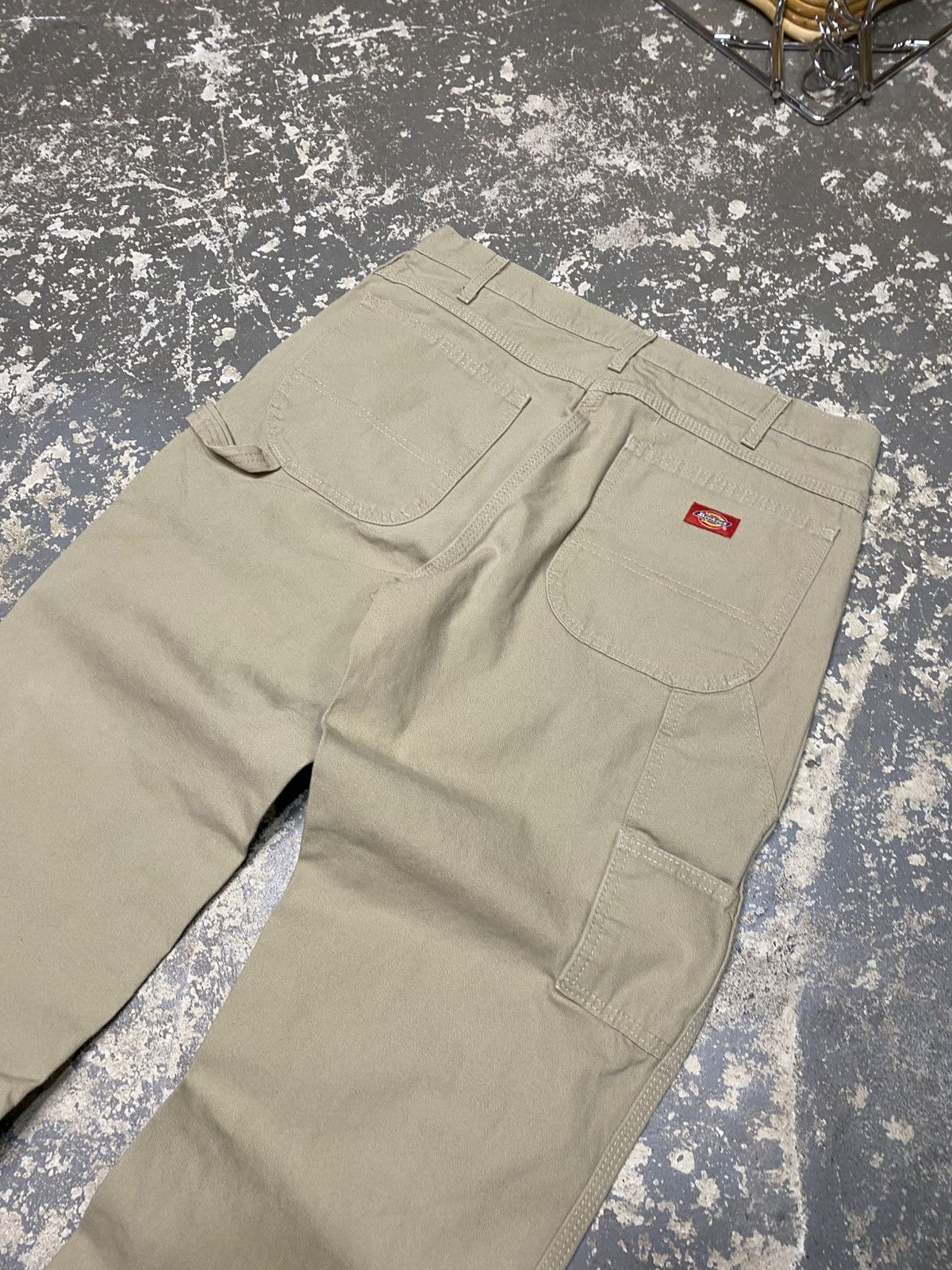 Carhartt × Dickies × Vintage Vintage Dickies Tan Cream Carpenter Baggy Fit Pants Size US 35 - 8 Thumbnail