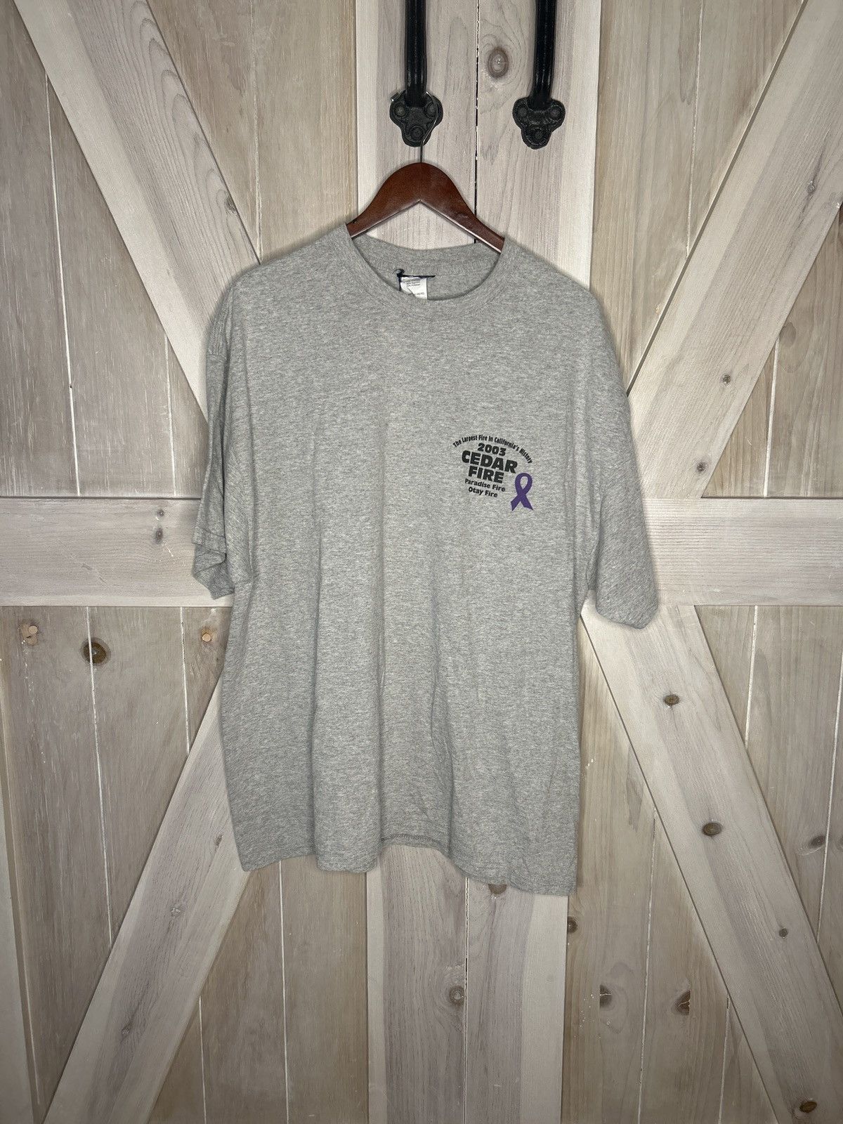 Vintage Vintage Grey Graphic Tee Size US XL / EU 56 / 4 - 2 Thumbnail