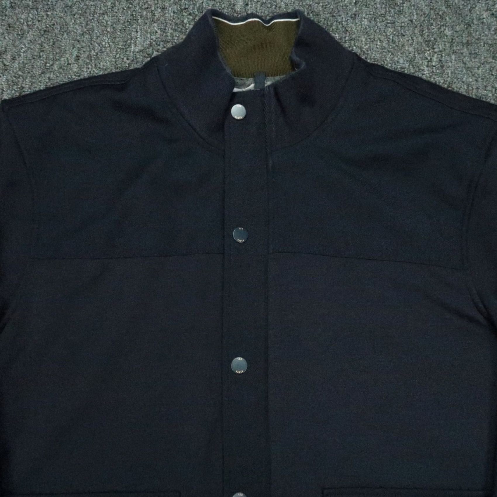 Ted Baker Ted Baker Jacket Mens XL Blue Full Zip Snap Stretch Pockets Bomber Coat Brevity? Size US XL / EU 56 / 4 - 2 Thumbnail