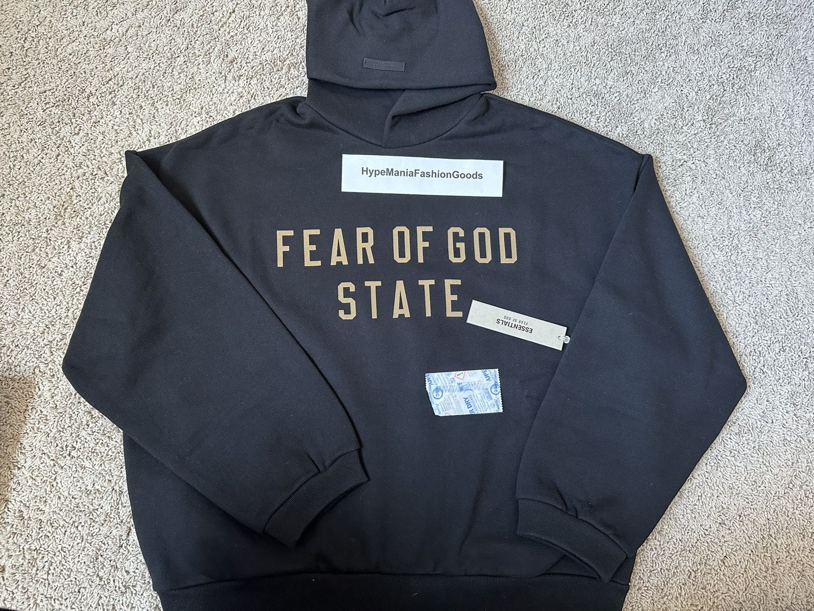 Fear of God Fear of God Essentials Fleece Hoodie Black Size US M / EU 48-50 / 2 - 2 Thumbnail
