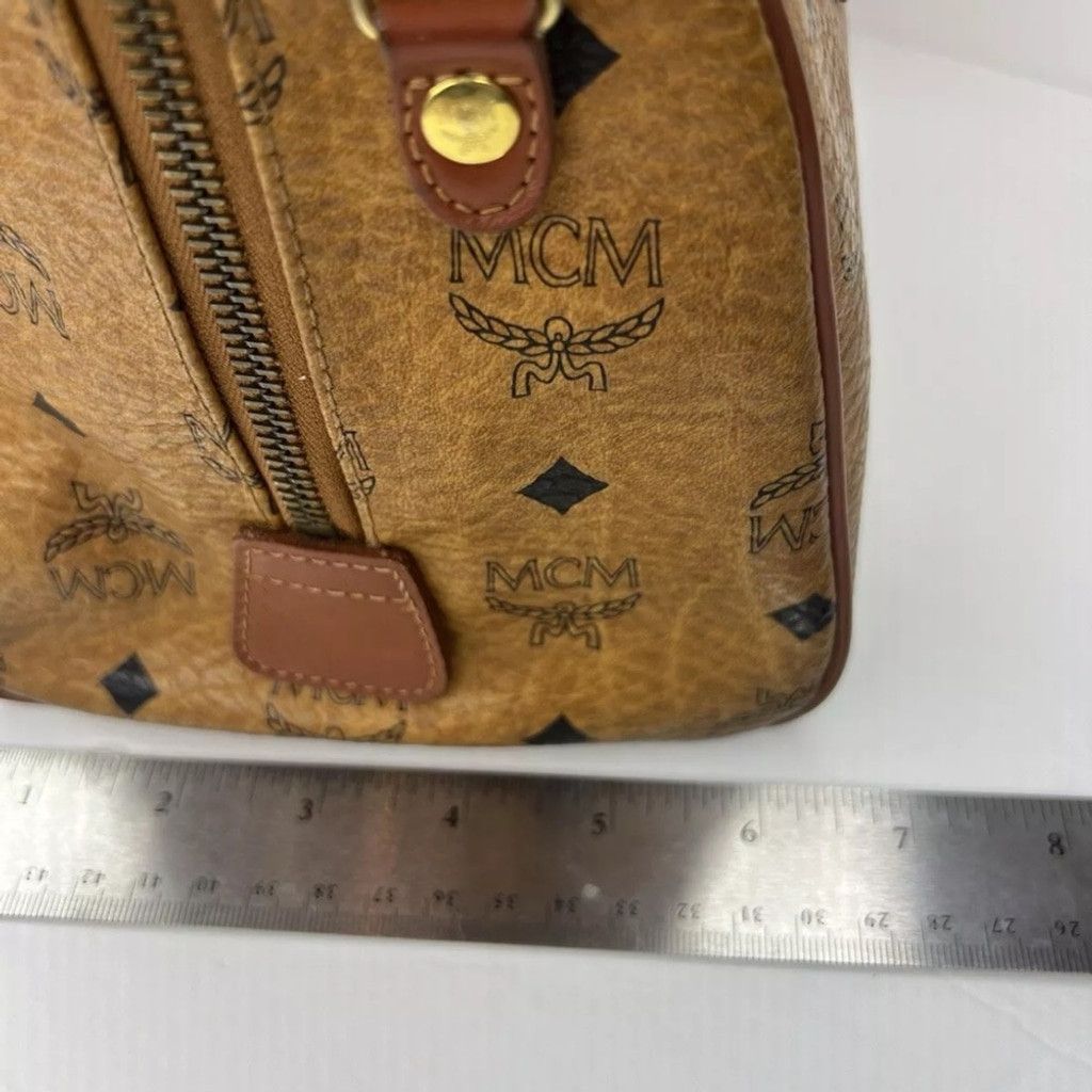 MCM MCM Monogrammed Boston Leather Bag Size ONE SIZE - 11 Thumbnail