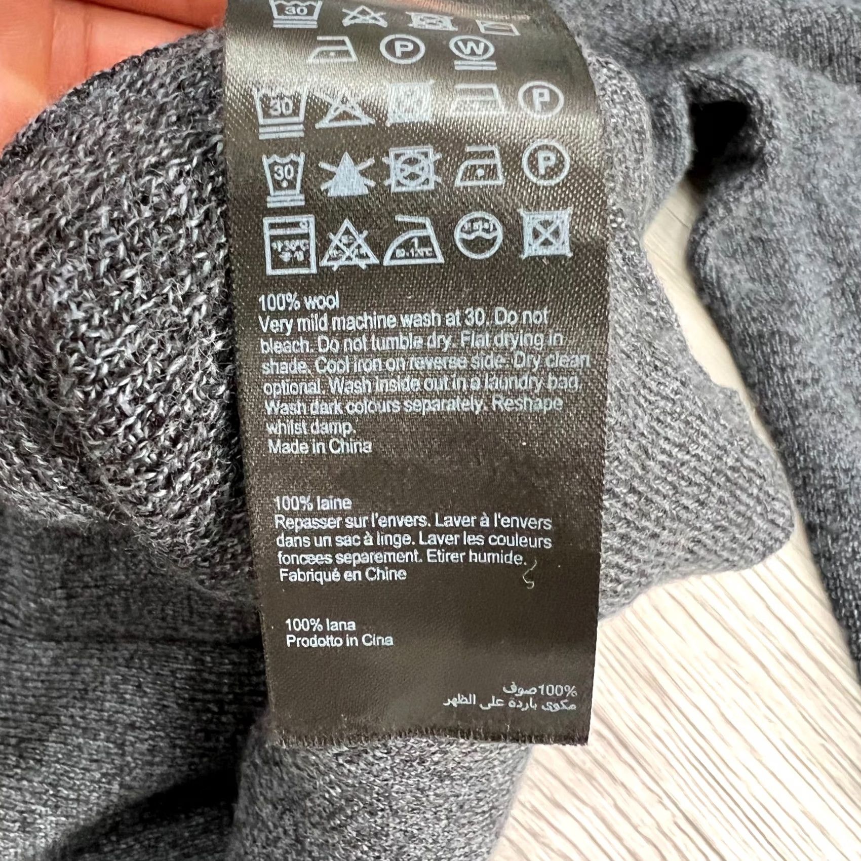 Allsaints AllSaints Ivar Merino Crew Jumper Sweater Pullover Men S Gray Size S Size US S / EU 44-46 / 1 - 6 Thumbnail