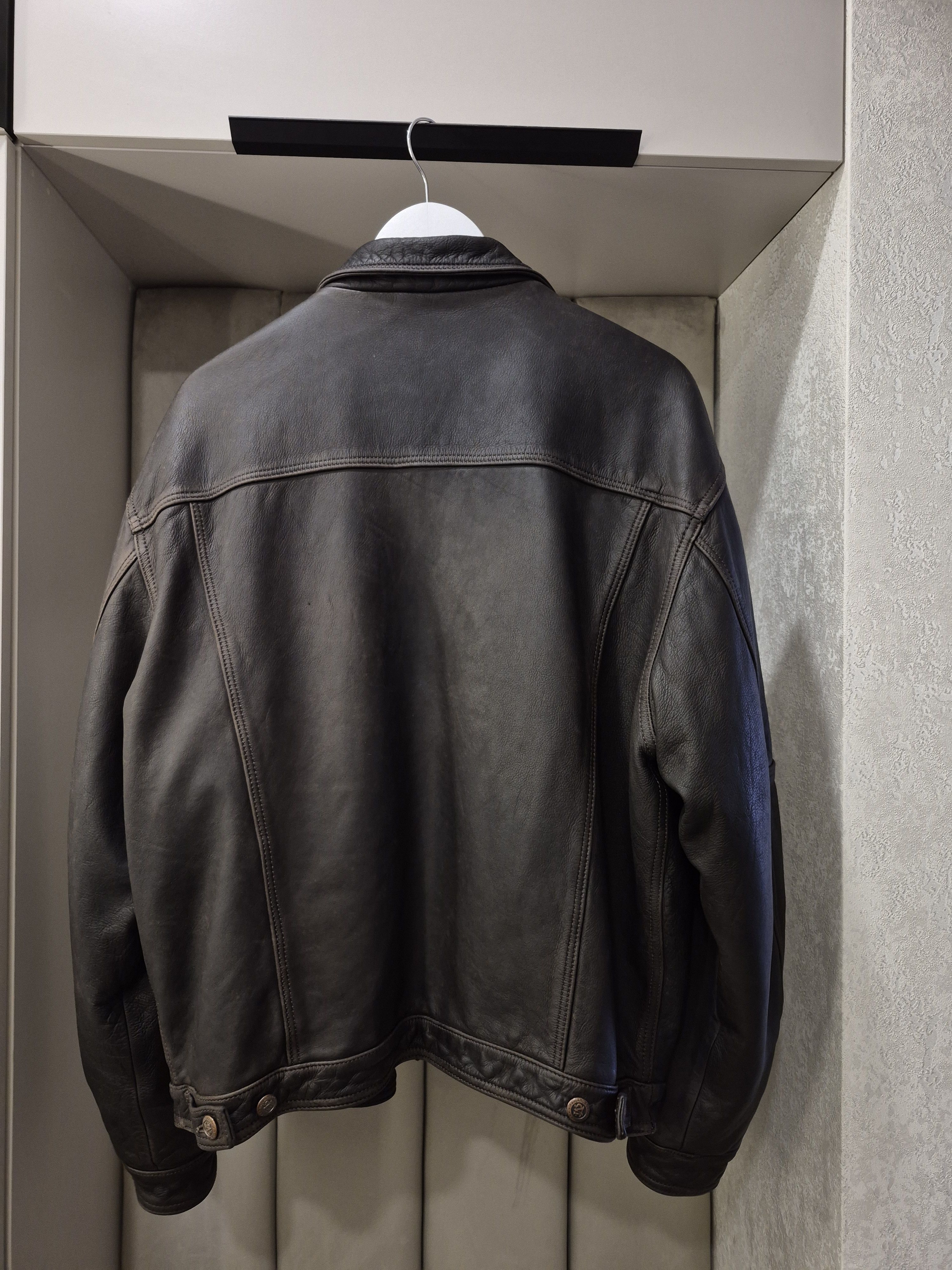 Marlboro Classics Marlboro vintage rare men trucker leather jacket Size US XL / EU 56 / 4 - 3 Thumbnail