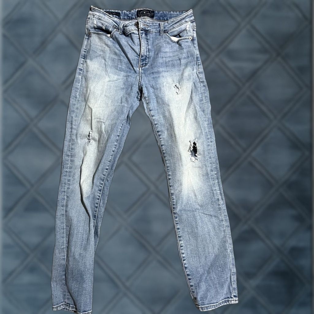 Lucky Brand Lucky Brand Womens Skinny Jeans, Medium Wash Blue Denim, Size 6/28 A Size 28" / US 6 / IT 42 - 1 Thumbnail