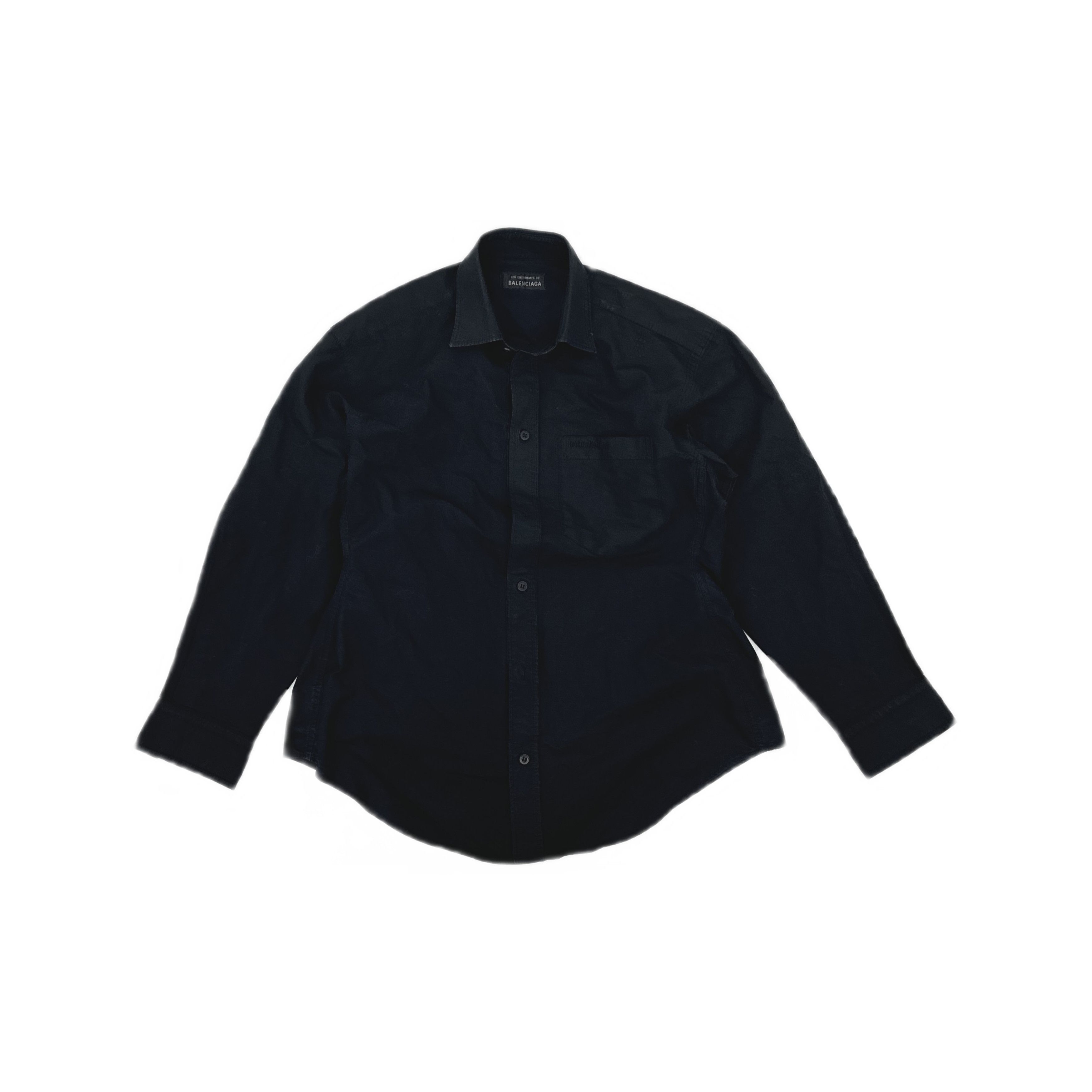 Balenciaga Balenciaga Logo Embroidery Button Up Shirt Size S Size US S / EU 44-46 / 1 - 1 Thumbnail