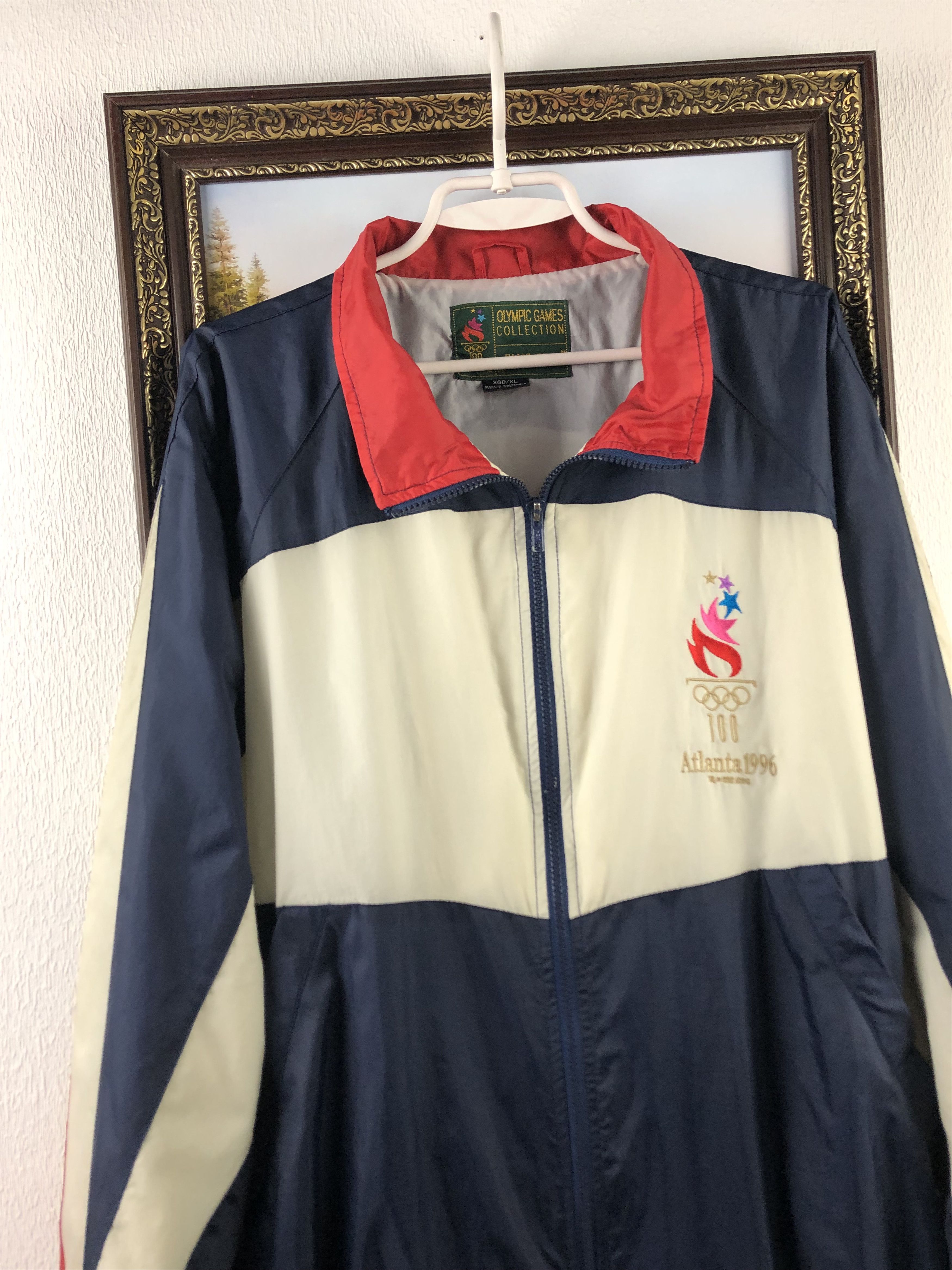 Vintage Vintage Atlanta 1996 USA Olympics Windbreaker Jacket Track Size US XL / EU 56 / 4 - 6 Thumbnail