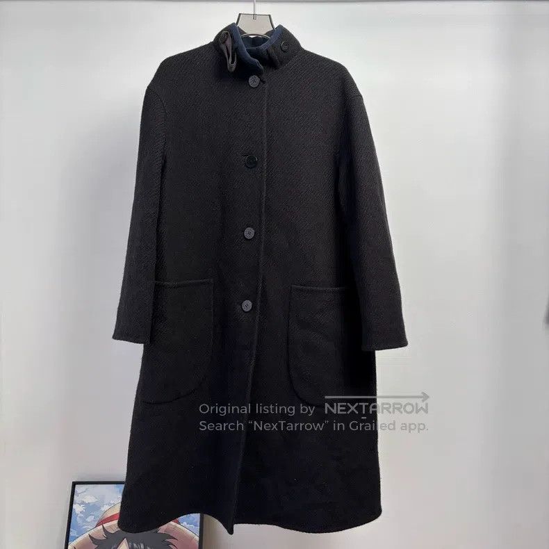 Hermes Hermes Black Long Lapel Coat Size XXS / US 00 / IT 34 - 1 Thumbnail