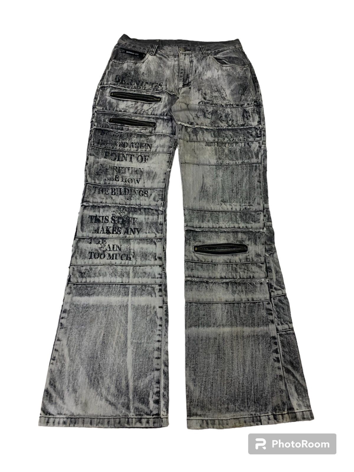 image of Archival Clothing x Hysteric Glamour Vintage Japanese Bernings Sho Art Hagi Denim in Black (Size 28