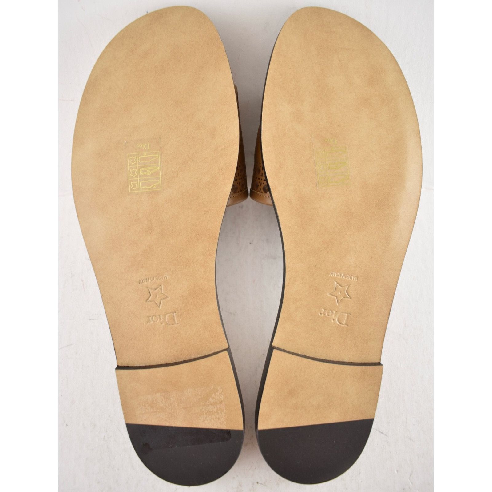 Dior Dior D-Lane Dway Micro Cannage Chestnut Leather Slide 37 Size US 7 / IT 37 - 17 Thumbnail