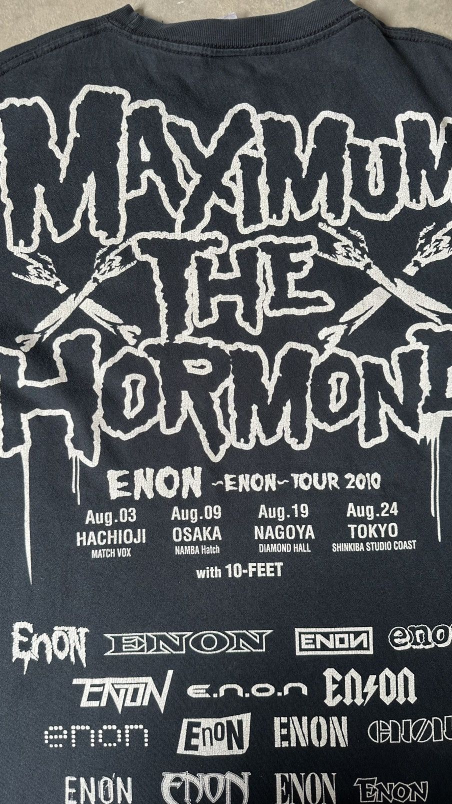 Japanese Brand VINTAGE MTH ENON MAXIMUM THE HORMONE JAPANESE METAL BAND TEE Size US M / EU 48-50 / 2 - 7 Thumbnail