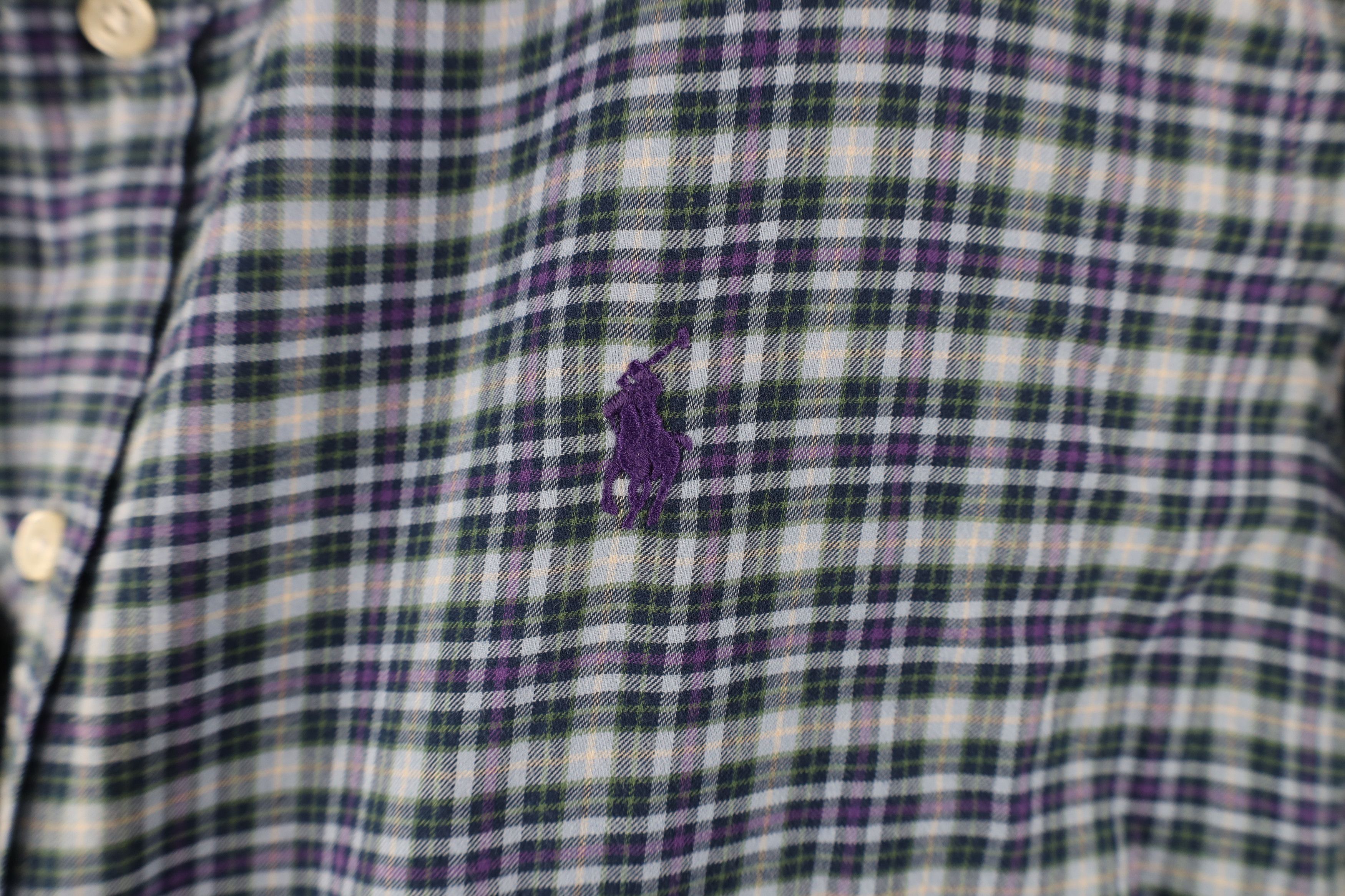 Ralph Lauren × Vintage Vintage Ralph Lauren Lightweight Collared Button Down Shirt Size US L / EU 52-54 / 3 - 4 Thumbnail