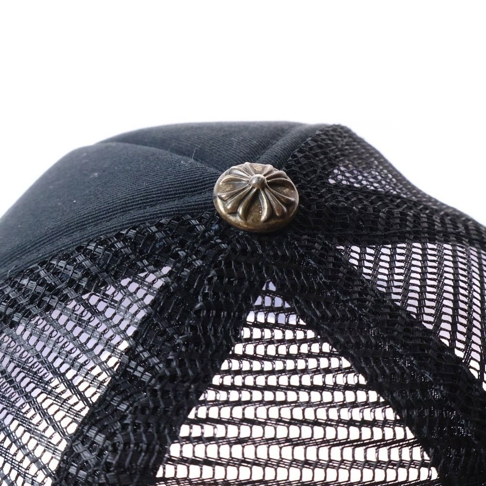 Chrome Hearts Chrome Hearts Black Trucker Cap with Cross Ball Size ONE SIZE - 6 Thumbnail