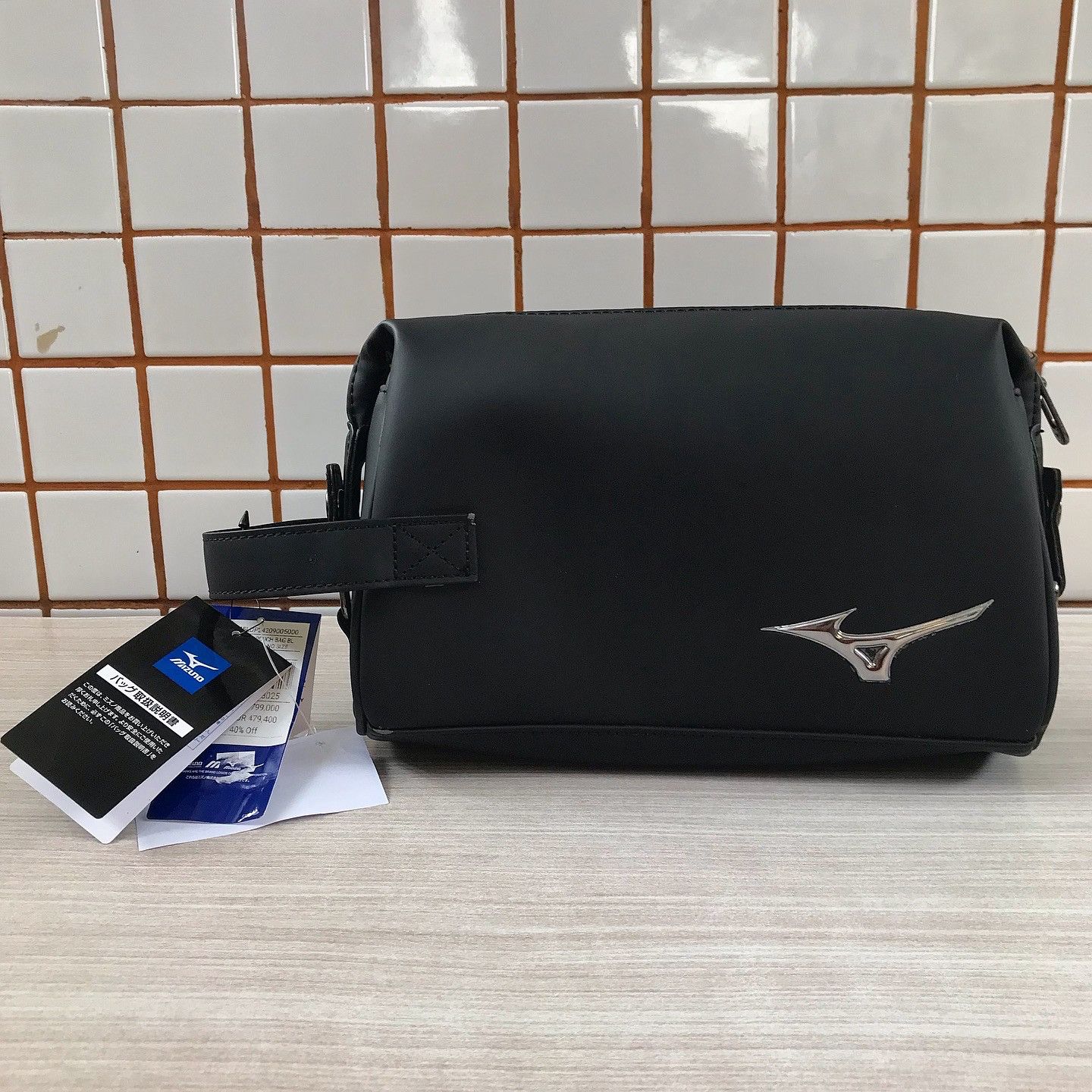 Mizuno Mizuno Pouch Bag golf Japan Brand new with tag black Size ONE SIZE - 1 Thumbnail
