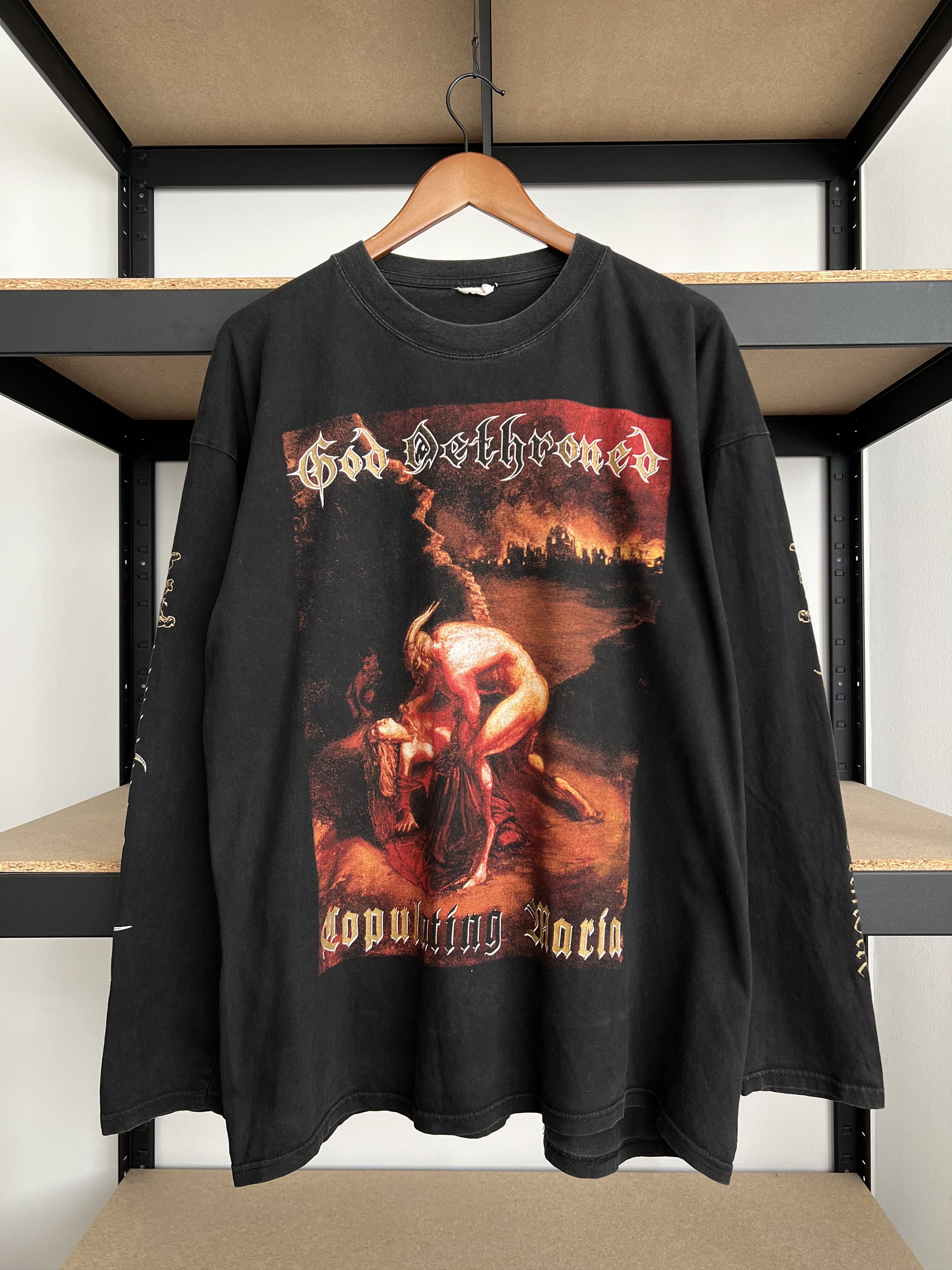 Band Tees Vintage 90s God Dethroned The Grand Grimoire Long Sleeve Size US XL / EU 56 / 4 - 5 Thumbnail