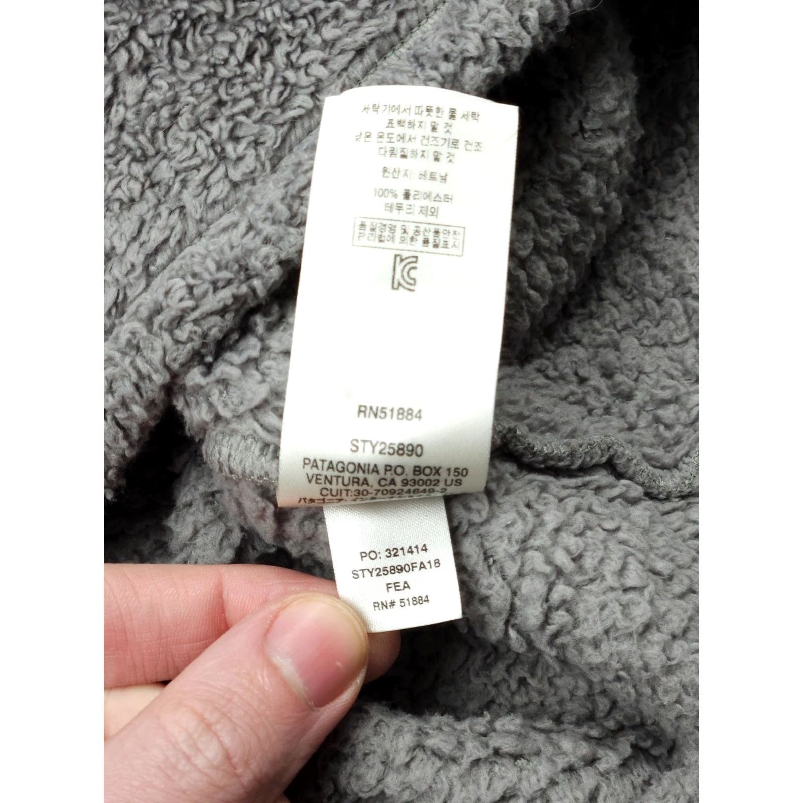 Patagonia Patagonia Los Gatos Fleece Pullover Jacket Men's M Gray 1/4 Zip Deep Pile 25890 Size US M / EU 48-50 / 2 - 6 Thumbnail