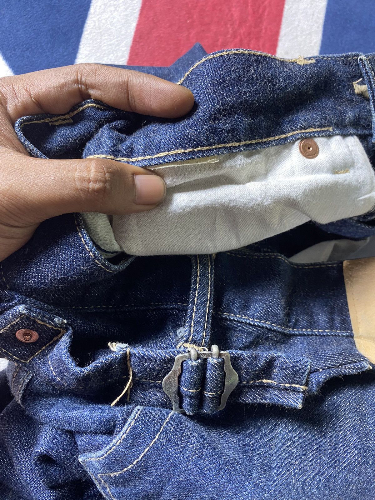 Japanese Brand Japanese Brand Denim Buckle Back Sevedge Size 27" / US 4 / IT 40 - 8 Thumbnail