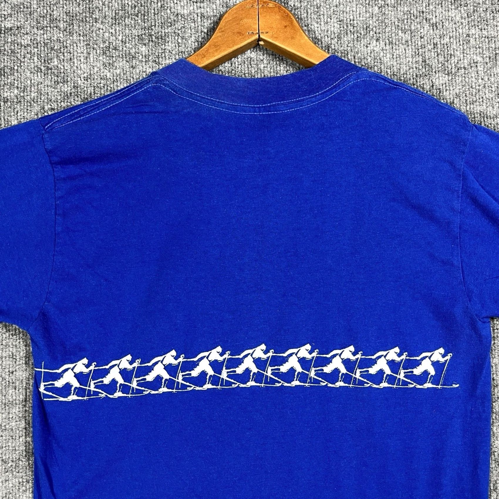 Vintage VINTAGE 80s Silver Creek Challenge Ski T Shirt Size Small Mountain Snowshoe WV T-Shirt Men Blue Cotton Graphic Print Crew Neck Short Sleeve 80s Mens Size US S / EU 44-46 / 1 - 6 Thumbnail