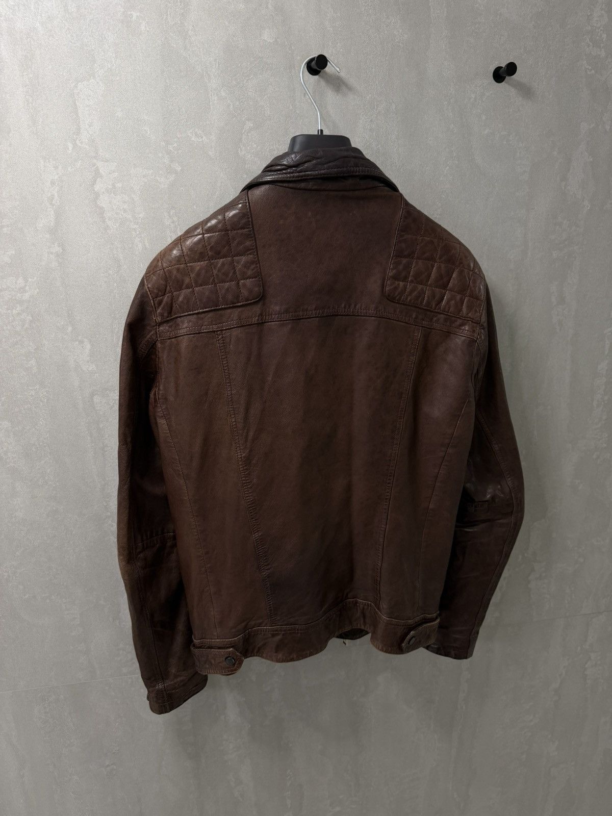 Allsaints AllSaints distressed Conroy Leather Biker Jacket, Oxblood Size US M / EU 48-50 / 2 - 6 Thumbnail