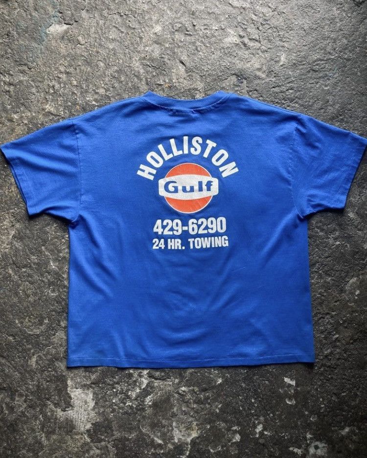 Vintage Vintage 90s Holliston Gulf Towing Company Tee Size US XL / EU 56 / 4 - 1 Thumbnail