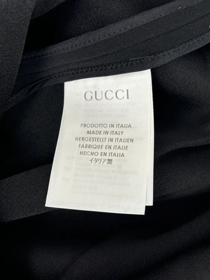 Gucci FW2013 Gucci Black Lace Scalloped Skirt by Frida Giannini Size 26" / US 2 / IT 38 - 11 Thumbnail