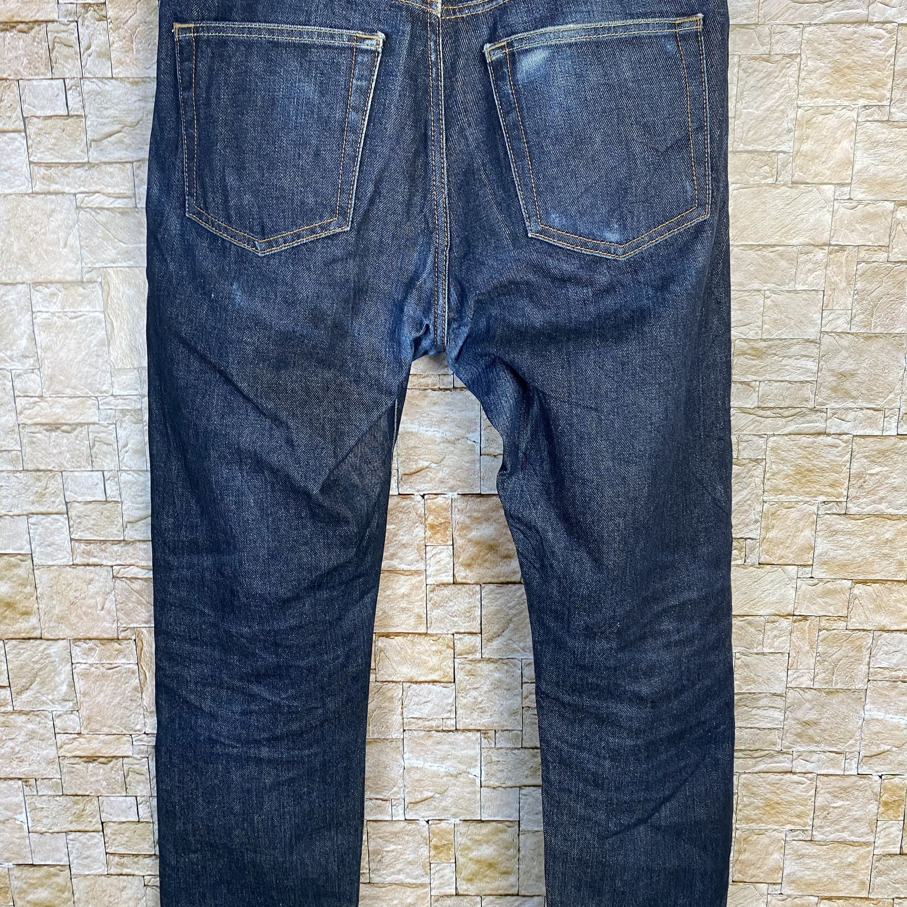 Japanese Brand Uniqlo blue selvedge vintage Denim Pants #7567 Size US 31 - 13 Thumbnail