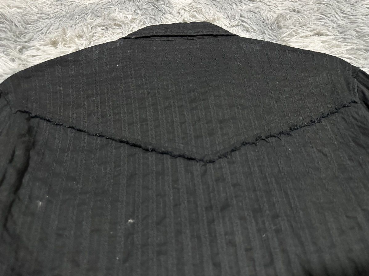 If Six Was Nine 🔥Sick Y2K Omkoe Frayed Striped Western Shirt Goth Punk Size US M / EU 48-50 / 2 - 6 Thumbnail