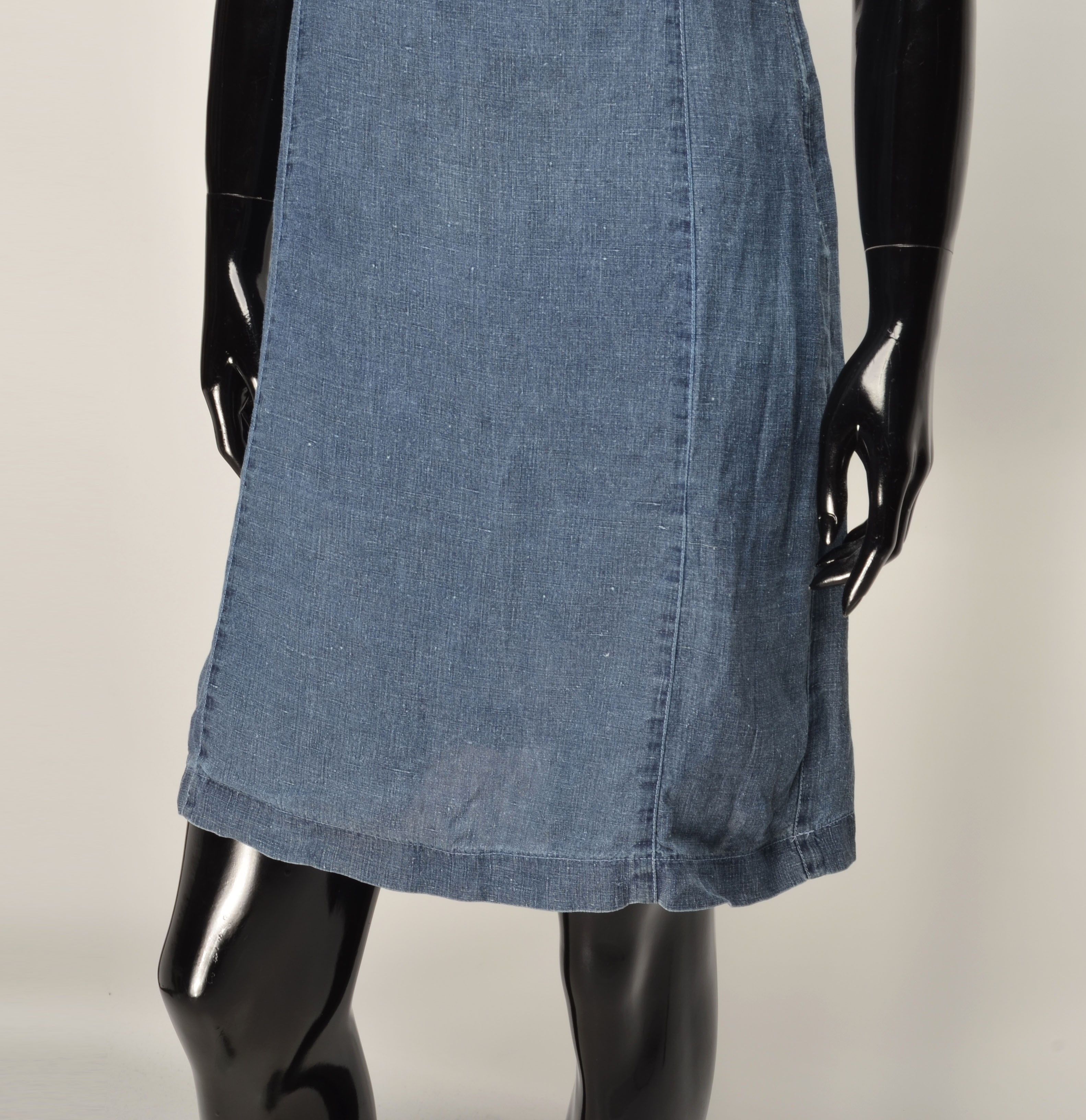 Giorgio Armani Vintage Armani Jeans 90's Cottagecore Blue Dress Size M / US 6-8 / IT 42-44 - 3 Thumbnail