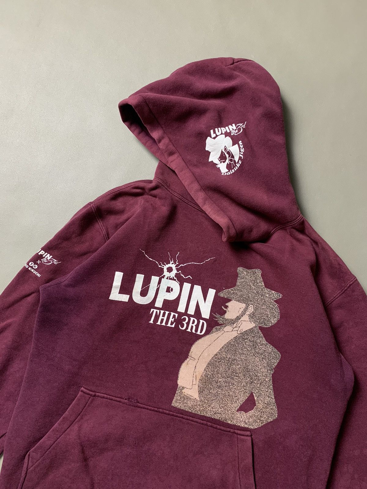 Anime × Japanese Brand × Takeo Kikuchi Lupin The 3rd x Takeo Kikuchi Hoodie Distressed Size US M / EU 48-50 / 2 - 3 Thumbnail