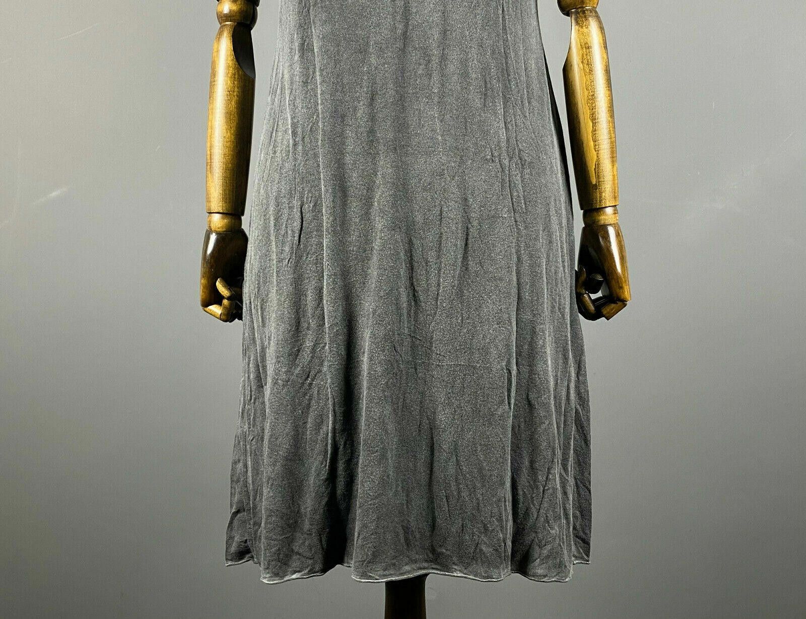 Designer Elisa Cavaletti Club Grey Lagenlook Tank Midi Dress Size M Size M / US 6-8 / IT 42-44 - 7 Thumbnail