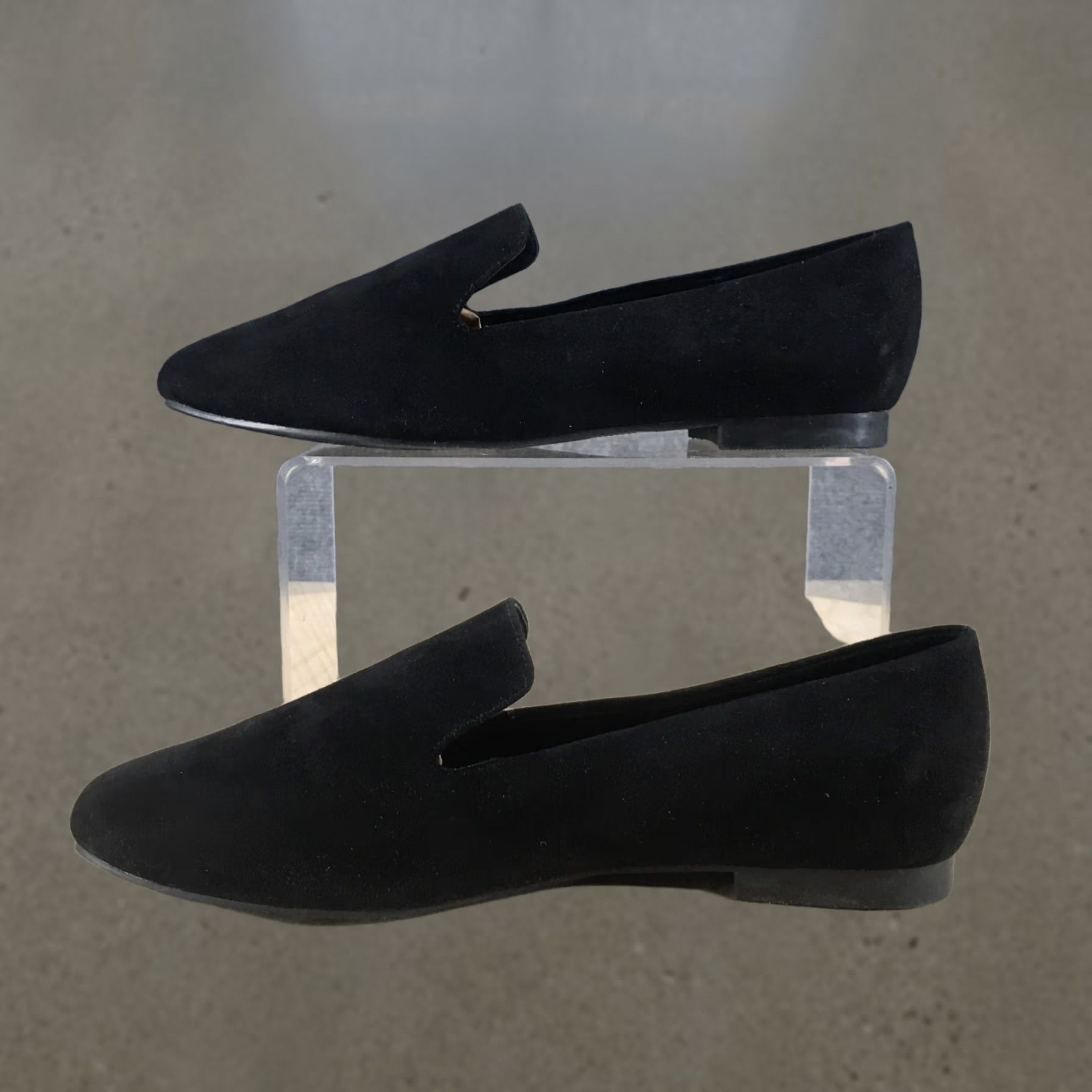 Vintage A New Day Shoes Womens 6 Loafers Black Slip On Comfort Casual Low Top Round Toe Size M / US 6-8 / IT 42-44 - 1 Thumbnail