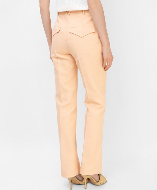 Bottega Veneta o1y0725 Casual Pant in Apricot Size 27" / US 4 / IT 40 - 3 Thumbnail