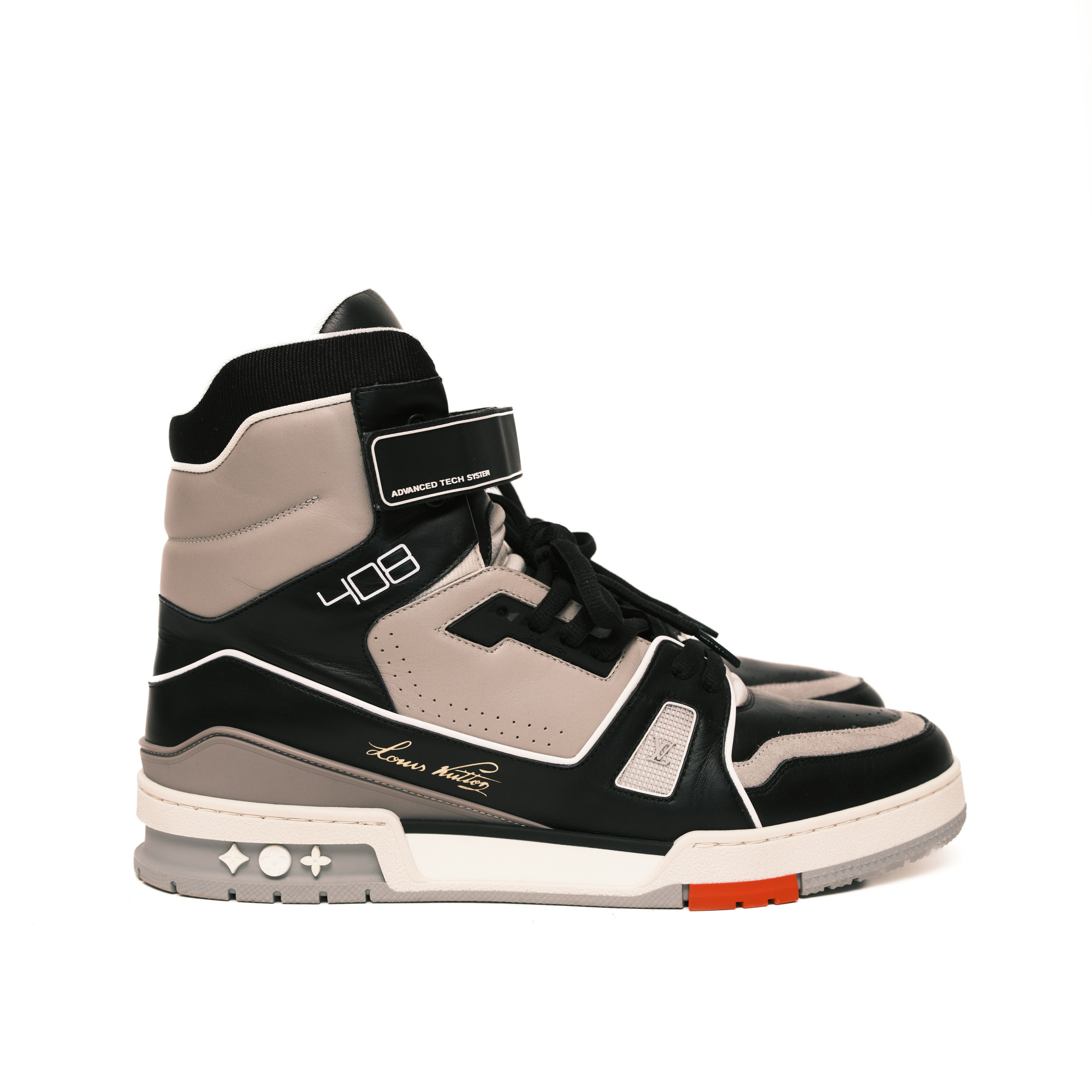 Louis Vuitton Louis Vuitton Virgil Abloh Sneaker High Black/Grey Size 11 Size US 11 / EU 44 - 3 Thumbnail