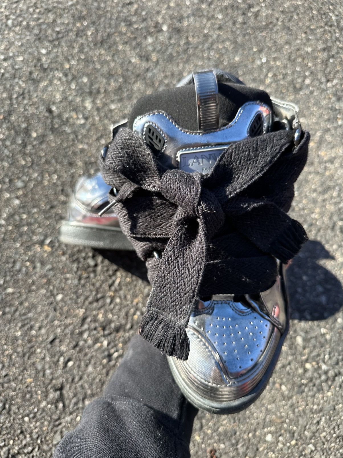 Lanvin Lanvin Curb Sneaker Black/Mirrored Size US 10 / EU 43 - 11 Thumbnail