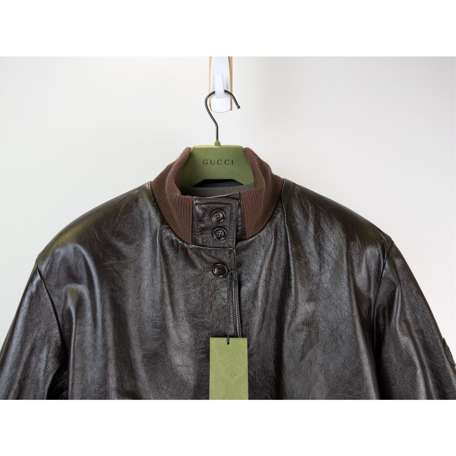 Gucci o1rshd1 Reversible Soft Calf Jacket in Dark Brown/Mix Size US L / EU 52-54 / 3 - 5 Thumbnail