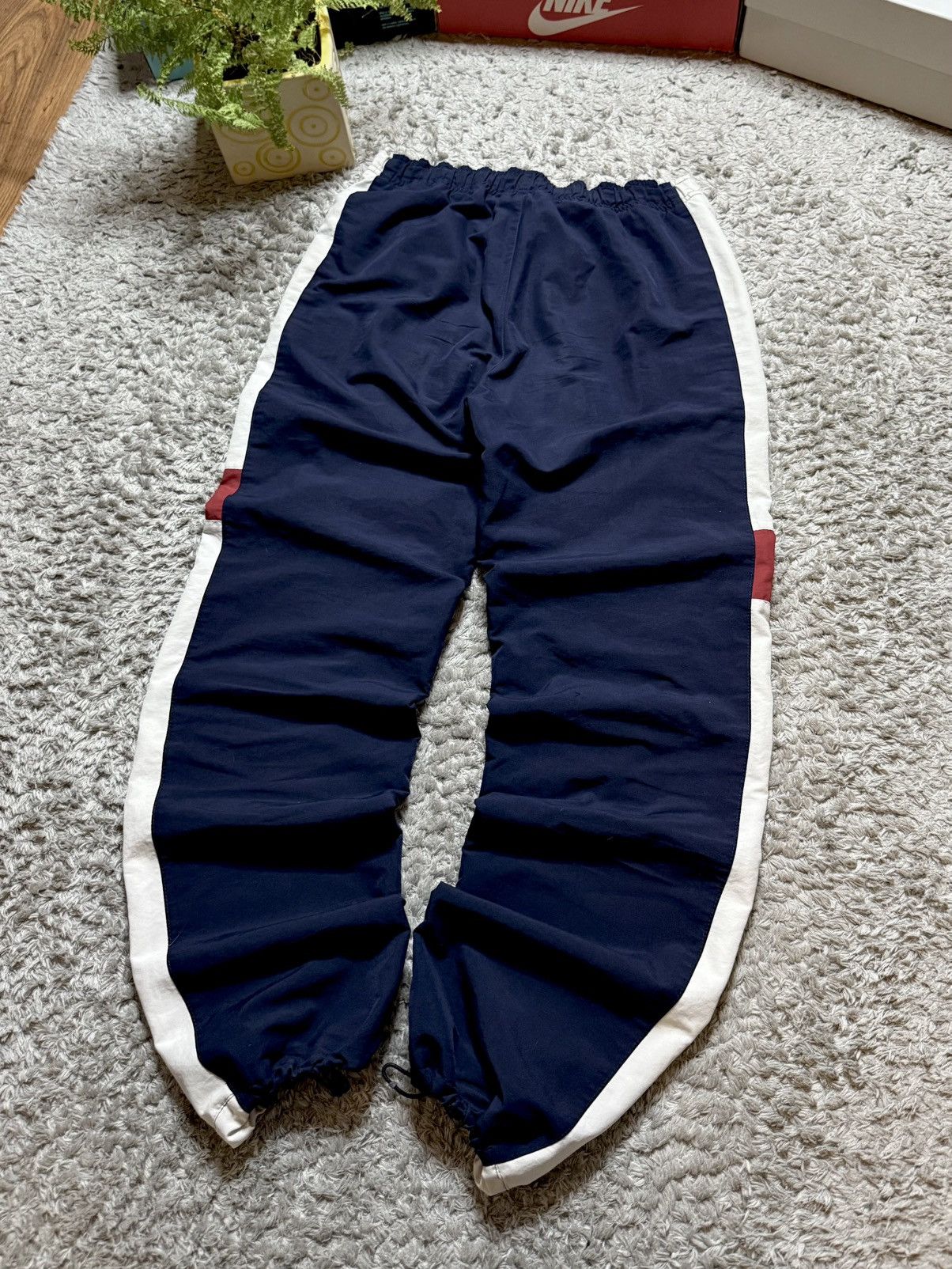 Nike 00s Nike TN Vintage Drill Double Swoosh Logo Retro Pants Y2K Size US 32 / EU 48 - 7 Thumbnail