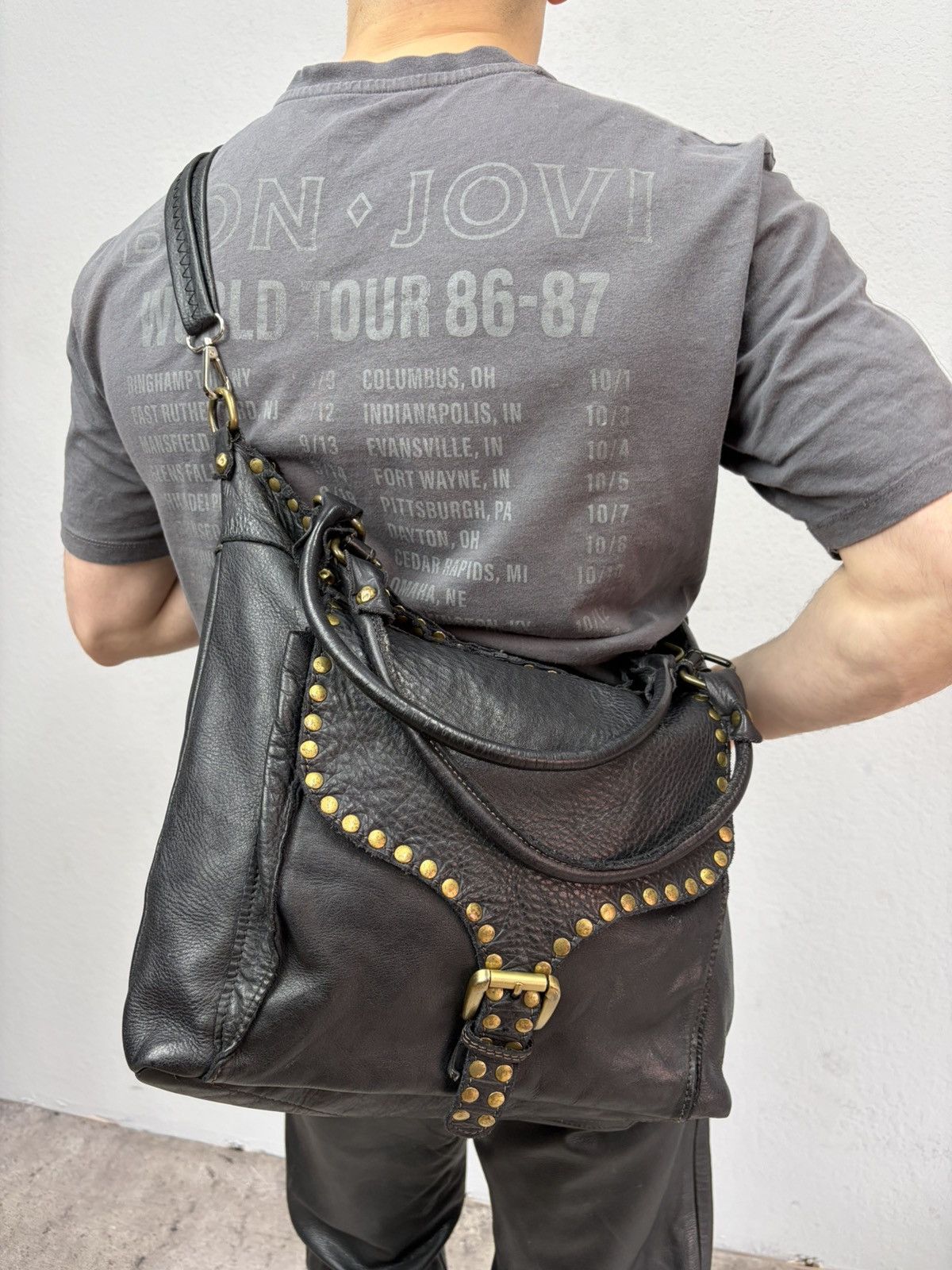 Vintage Y2K If Six Was Nine Like Kmrii Leather Bag