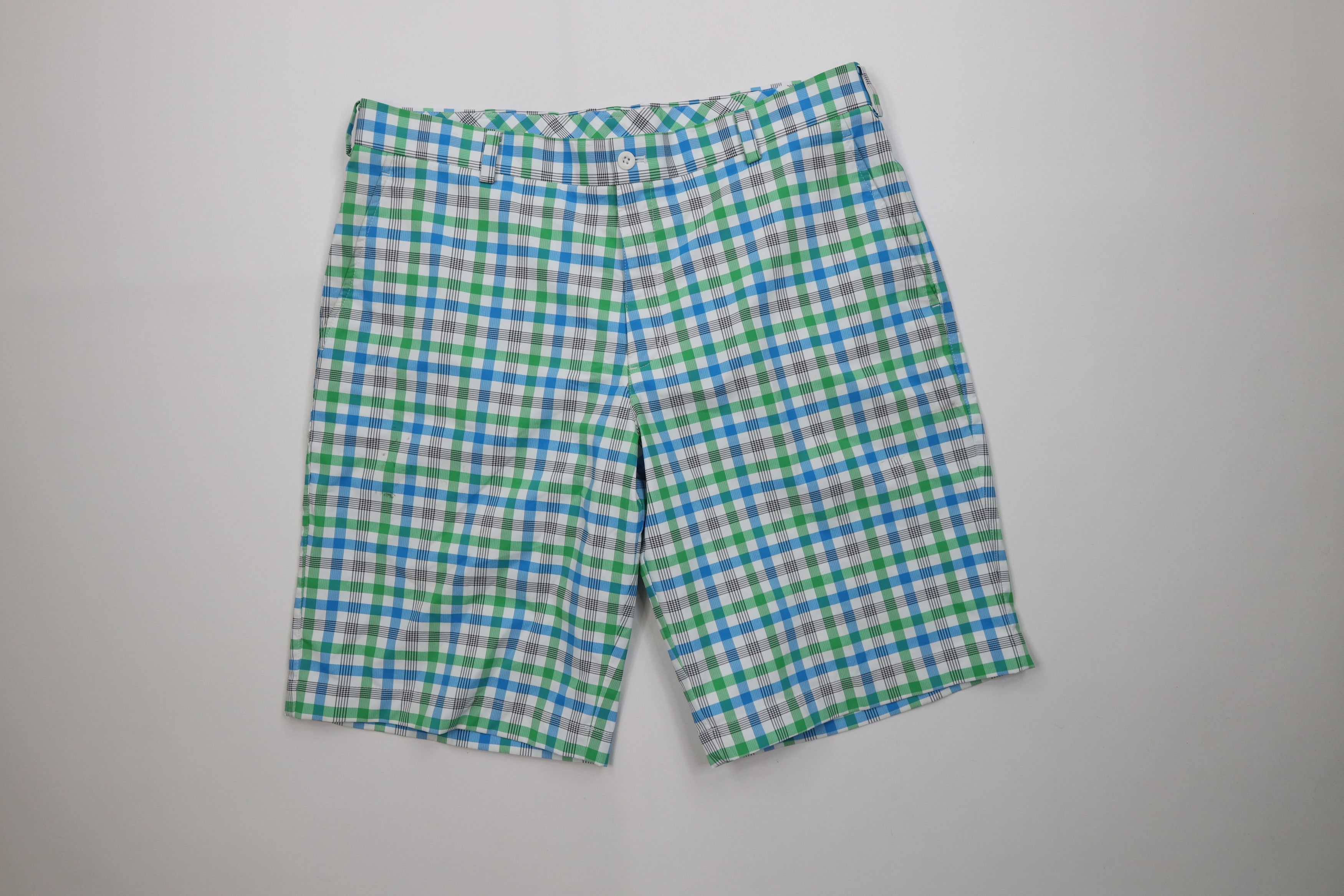 Nike Nike Golf Scott Mini Swoosh Golfing Chino Shorts Plaid Size US 36 / EU 52 - 1 Thumbnail