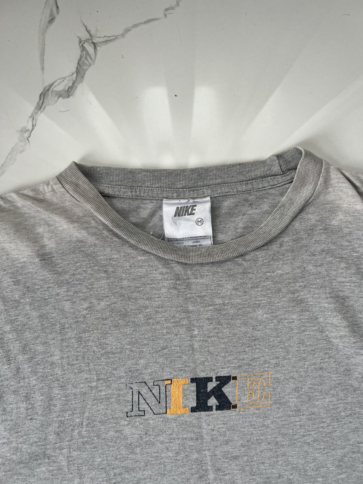 Nike × Vintage 90's NIKE TENNIS SWOOSH LOGO Y2K RARE SUNFADED Y2K TEE RETRO Size US M / EU 48-50 / 2 - 3 Thumbnail