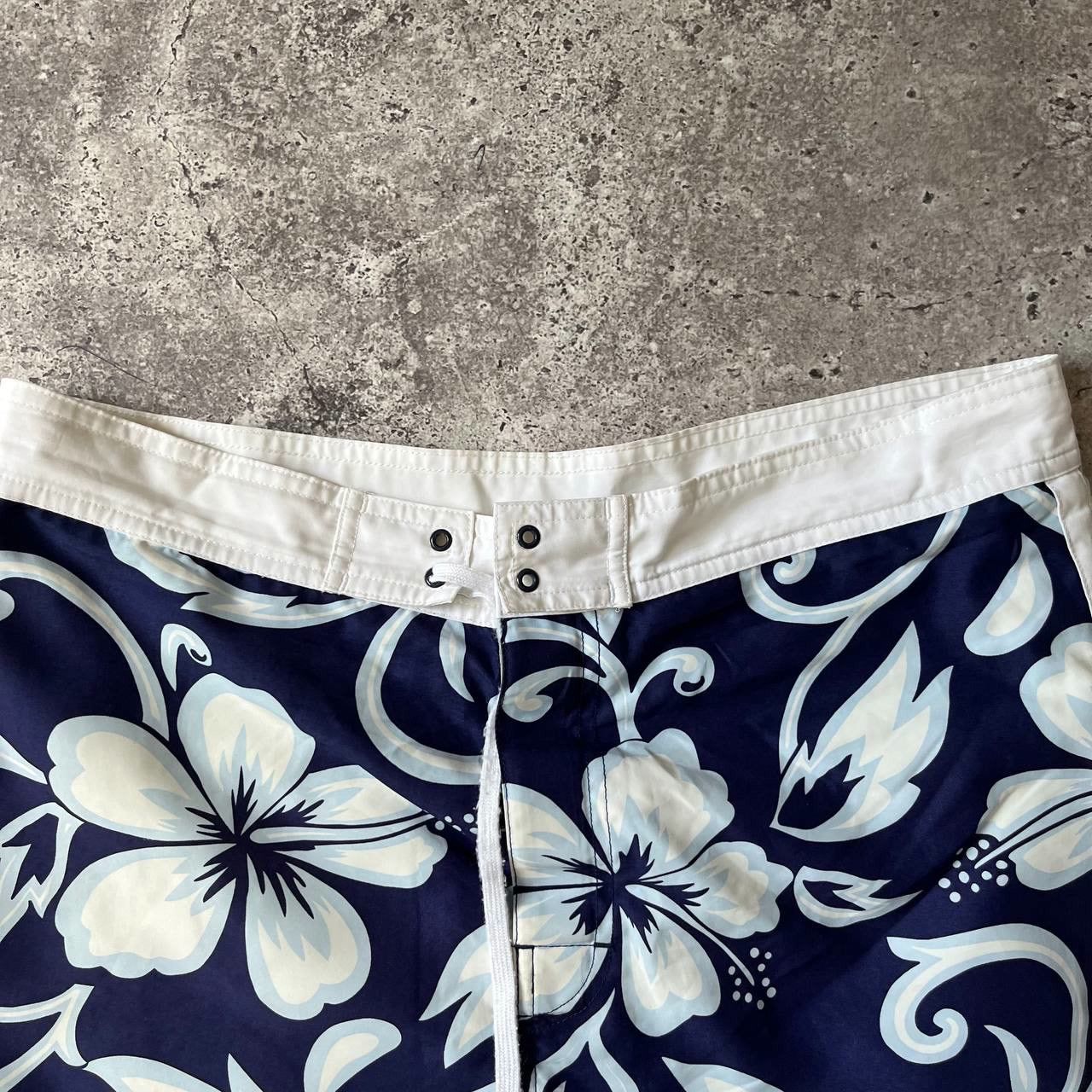 Sundek Sundek Summer Pool Shorts White Blue Size 36 Size US 36 / EU 52 - 4 Thumbnail