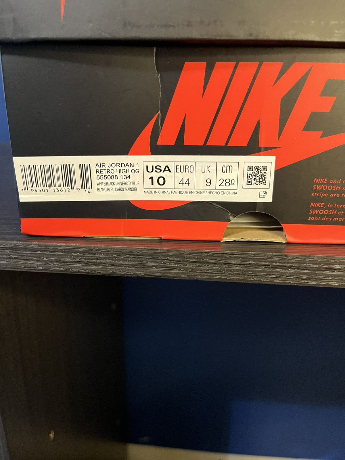 Jordan Brand Jordan 1 High University Blue Size US 10 / EU 43 - 8 Thumbnail