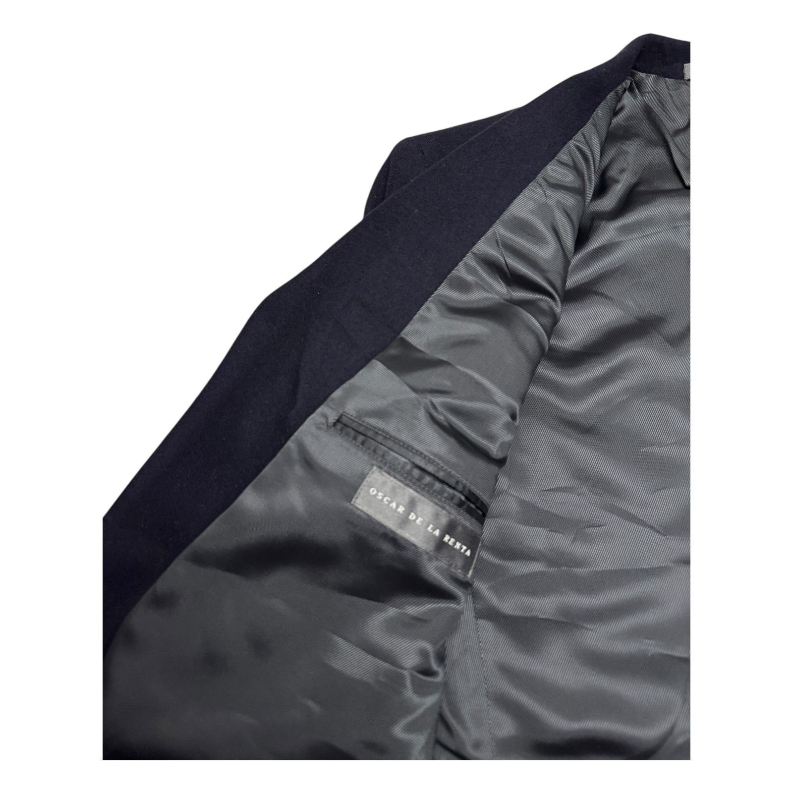 Oscar De La Renta OSCAR DE LA RENTA Wool Cashmere Vintage Blazer Jacket 42S Size 42S - 4 Thumbnail