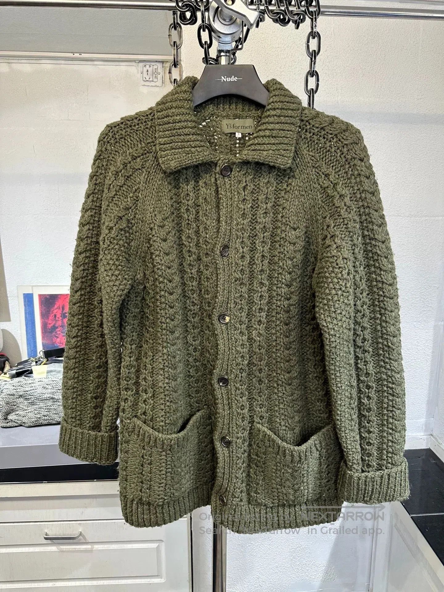 Yohji Yamamoto Yohji Yamamoto Men's Knit Sweater Jacket. Size US L / EU 52-54 / 3 - 1 Thumbnail