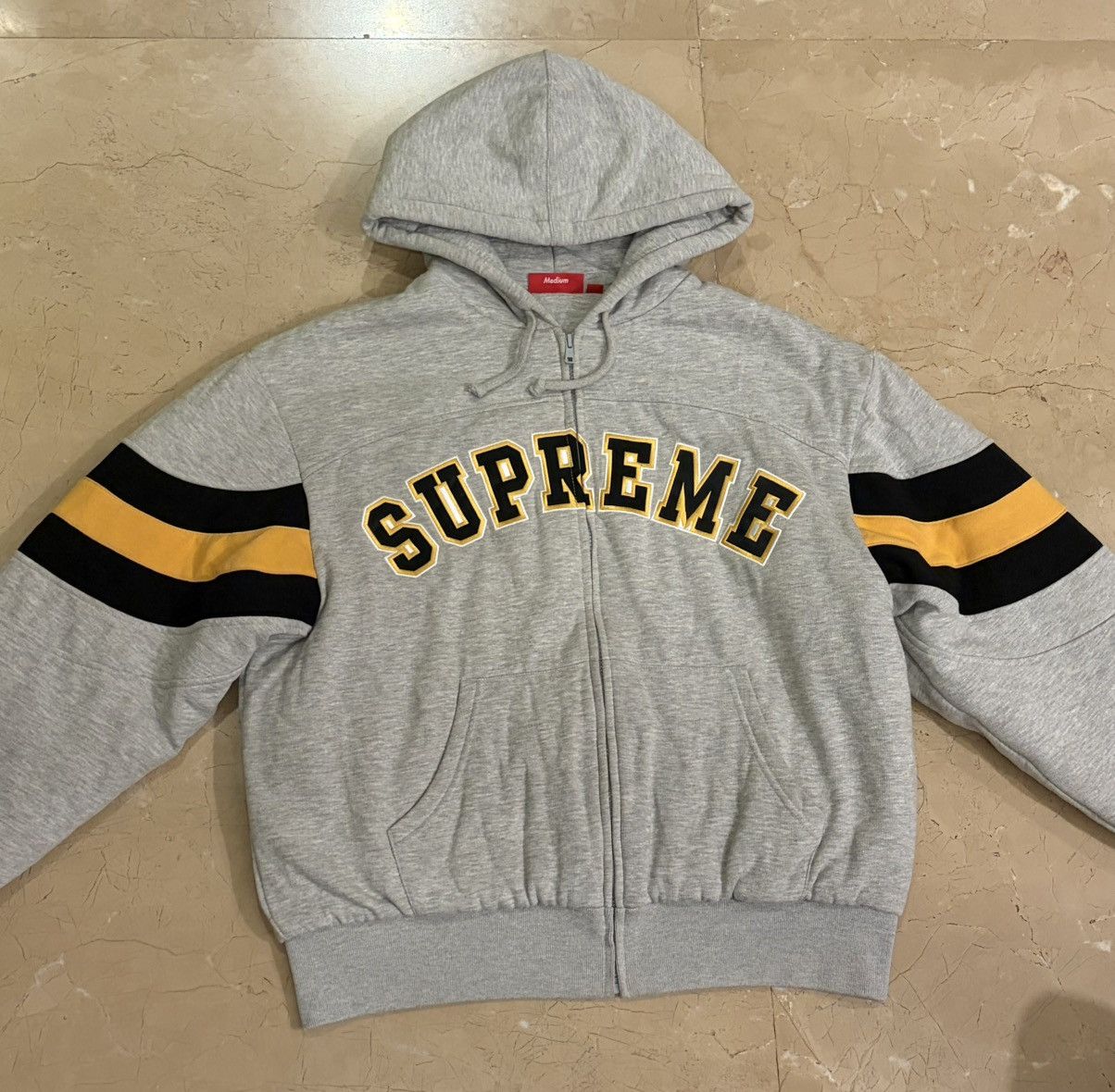Streetwear × Supreme Supreme Muta Zip Up Hooded Sweatshirt Ash